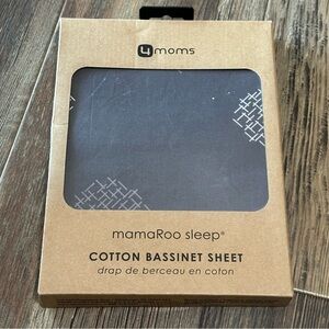 4moms Grey Crosshatch mamaRoo sleep bassinet sheet NEW